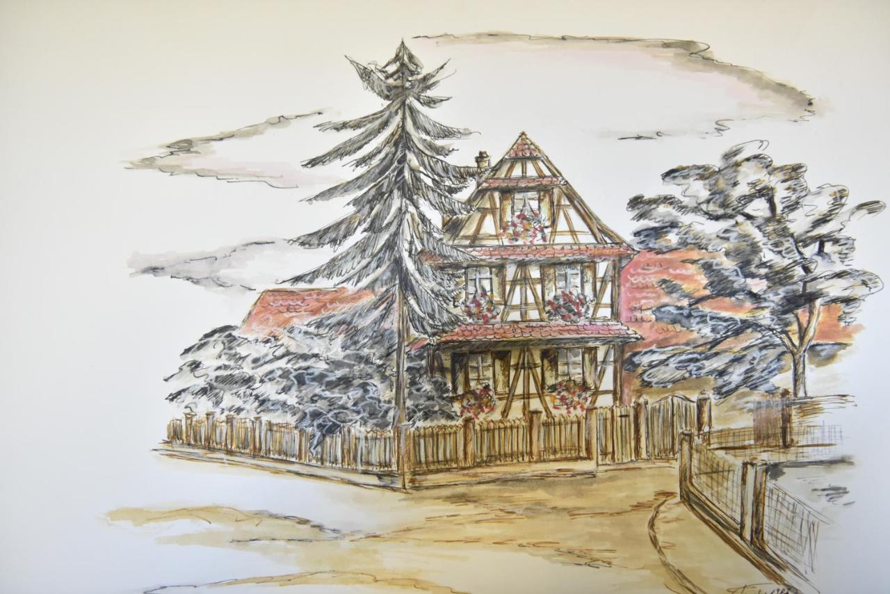 Maison D'Hotes Aux Deux Cigognes Gries Dış mekan fotoğraf